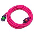 Micromicrome 25 ft. 14 by 3 Pink Pro Glo Extension Cord MI2669160